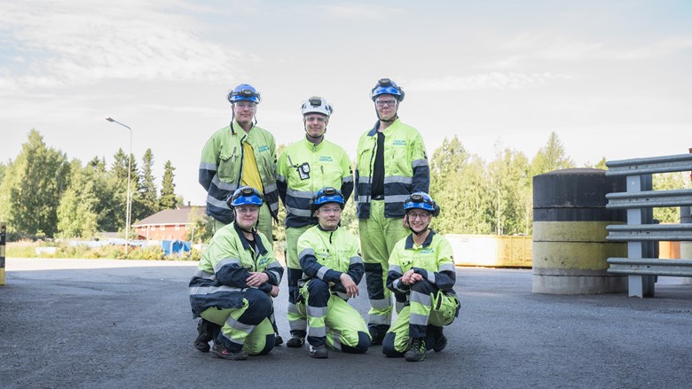 Oulun Energian kunnossapidon kesätyöntekijät