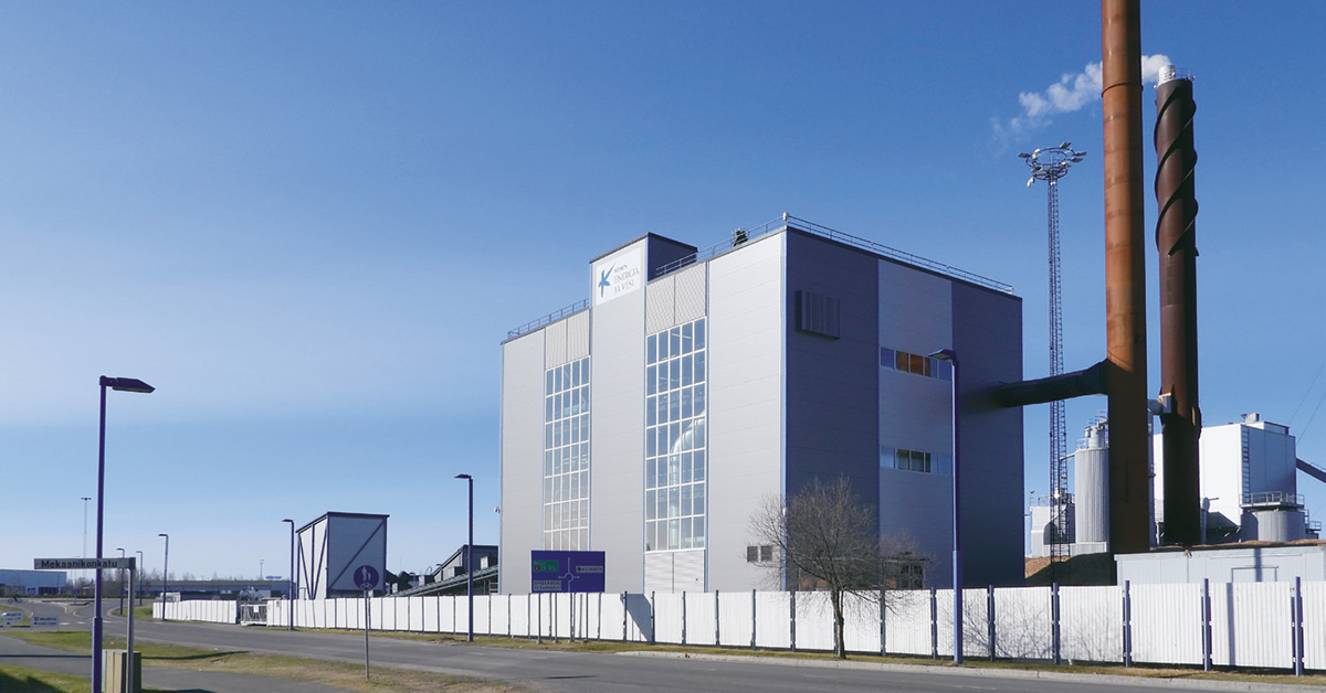 The image shows the power plant of Kemin Energia ja Vesi Oy in Kemi.