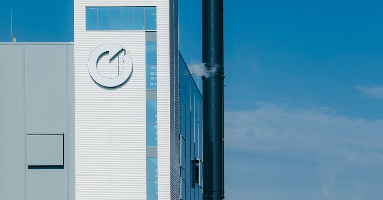 Lähikuvaa Oulun Energian biovoimalaitoksesta.