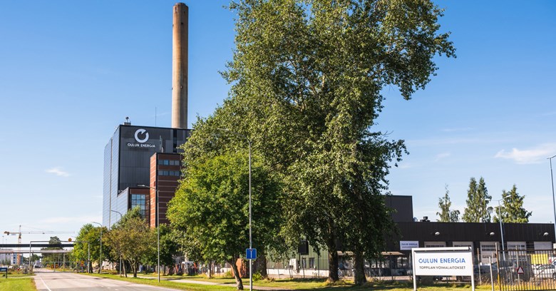 Toppila power plant on a summer day.