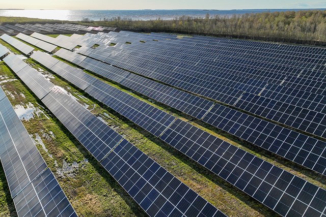 Oomi Solar's solar power park.