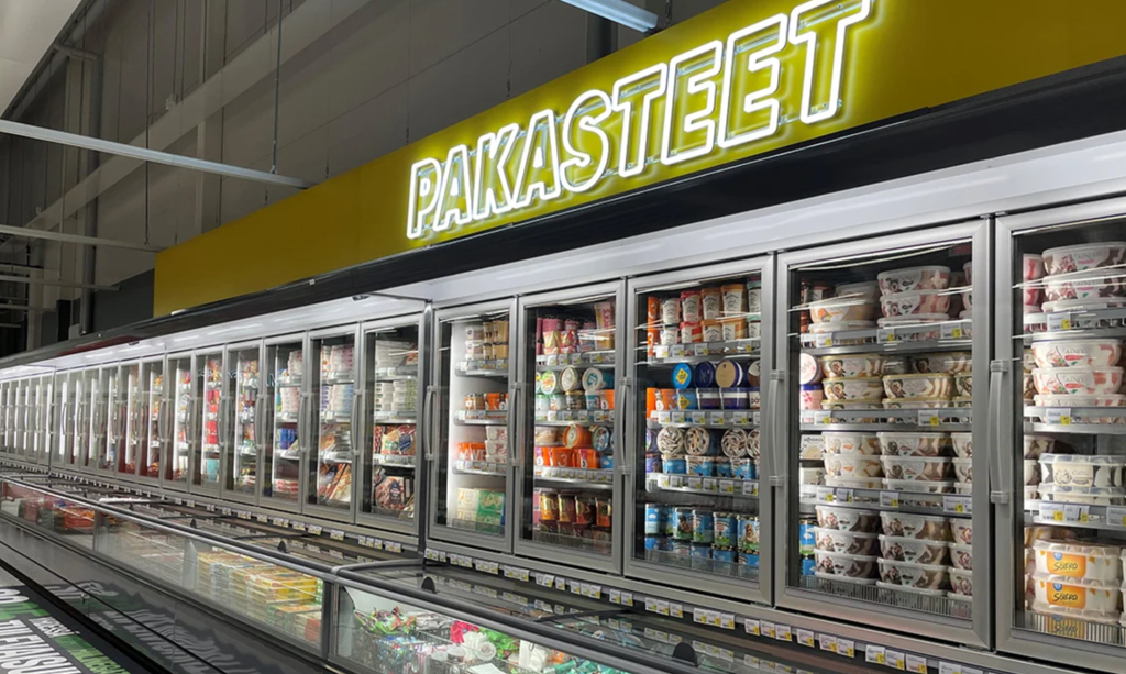 Pakastehylly S-marketissa.